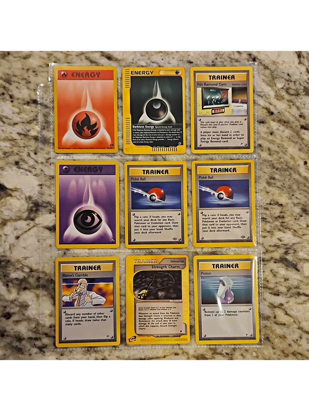 Vintage Pokemon Card Lot 1999-2002 WOTC Neo Expedition Base | Trainer & Energy